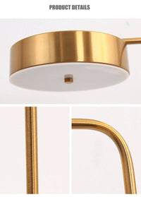 Lampe de bureau doré arrondi Study Gold Coast | Marco Lucetti