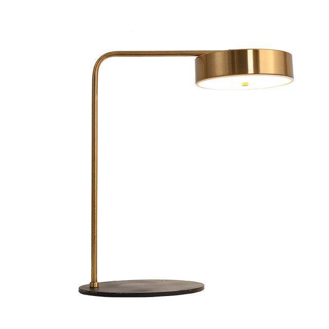 Lampe de bureau doré arrondi Study Gold Coast | Marco Lucetti