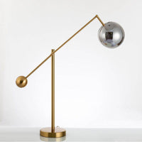 Lampe de bureau dorée ajustable Design Model | Marco Lucetti