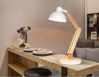 Lampe de bureau en bois ajustable "Manu" | Marco Lucetti