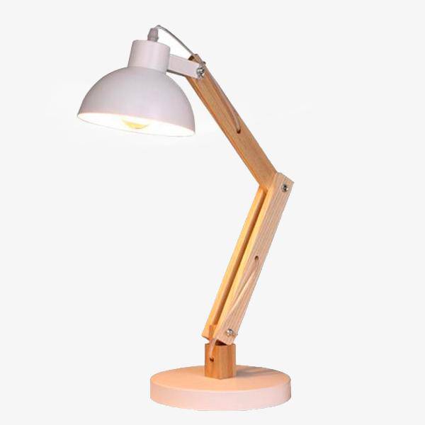 Lampe de bureau en bois ajustable "Manu" | Marco Lucetti