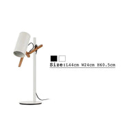 Lampe de bureau en bois naturel japonais Aswan Zen | Marco Lucetti