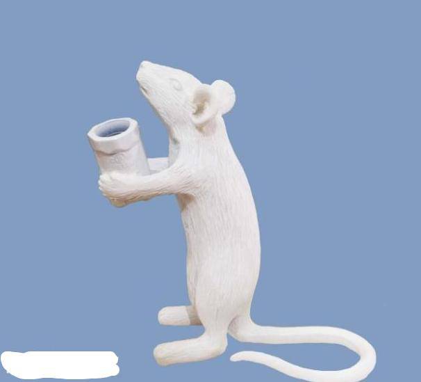 Lampe de bureau en forme de souris illuminée | Marco Lucetti A - Blanc