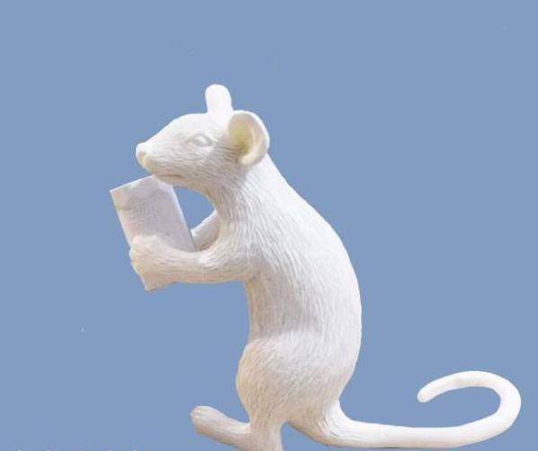 Lampe de bureau en forme de souris illuminée | Marco Lucetti B - Blanc