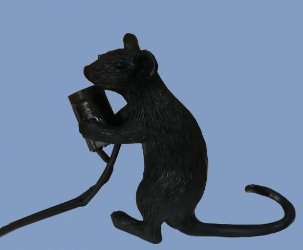 Lampe de bureau en forme de souris illuminée | Marco Lucetti B - Noir