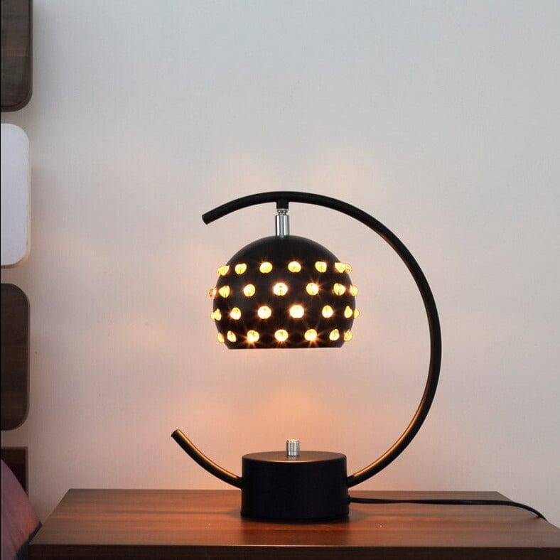 Lampe de bureau en métal avec abat-jour style disco "Nest". | Marco Lucetti