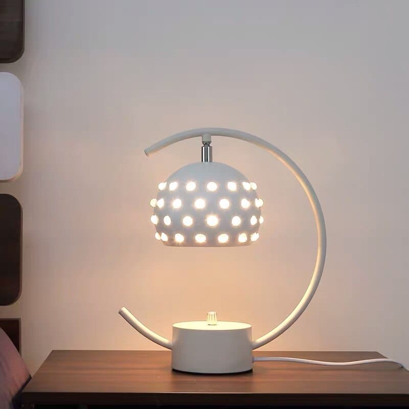 Lampe de bureau en métal avec abat-jour style disco "Nest". | Marco Lucetti