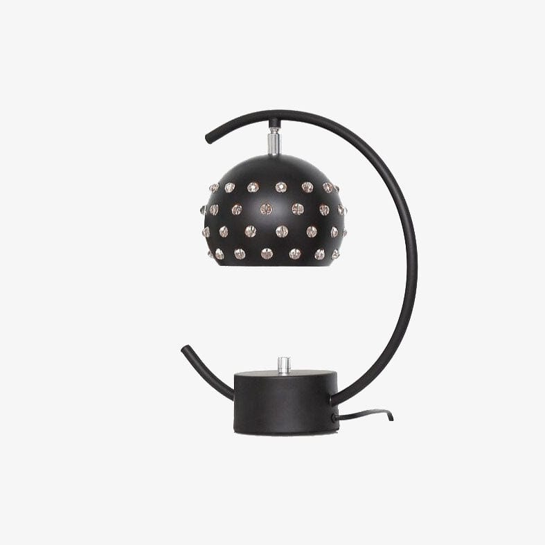 Lampe de bureau en métal avec abat-jour style disco "Nest". | Marco Lucetti Noir / Dimmable