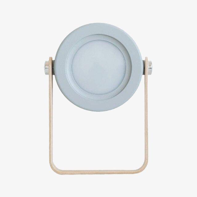 Lampe de bureau et chevet design à LED avec support en bois orientable | Marco Lucetti