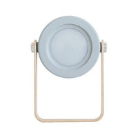 Lampe de bureau et chevet design à LED avec support en bois orientable | Marco Lucetti Gris