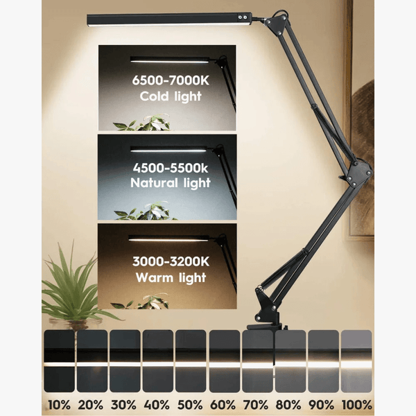 Lampe de bureau LED 10W avec pince | Marco Lucetti