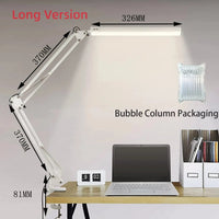 Lampe de bureau LED 10W avec pince | Marco Lucetti Long-Blanc SANS BOÎTE