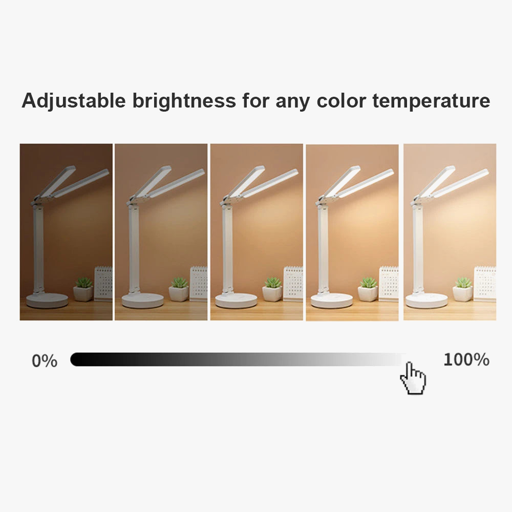 Lampe de Bureau LED Tactile 3 Niveaux - Veilleuse USB Rechargeable