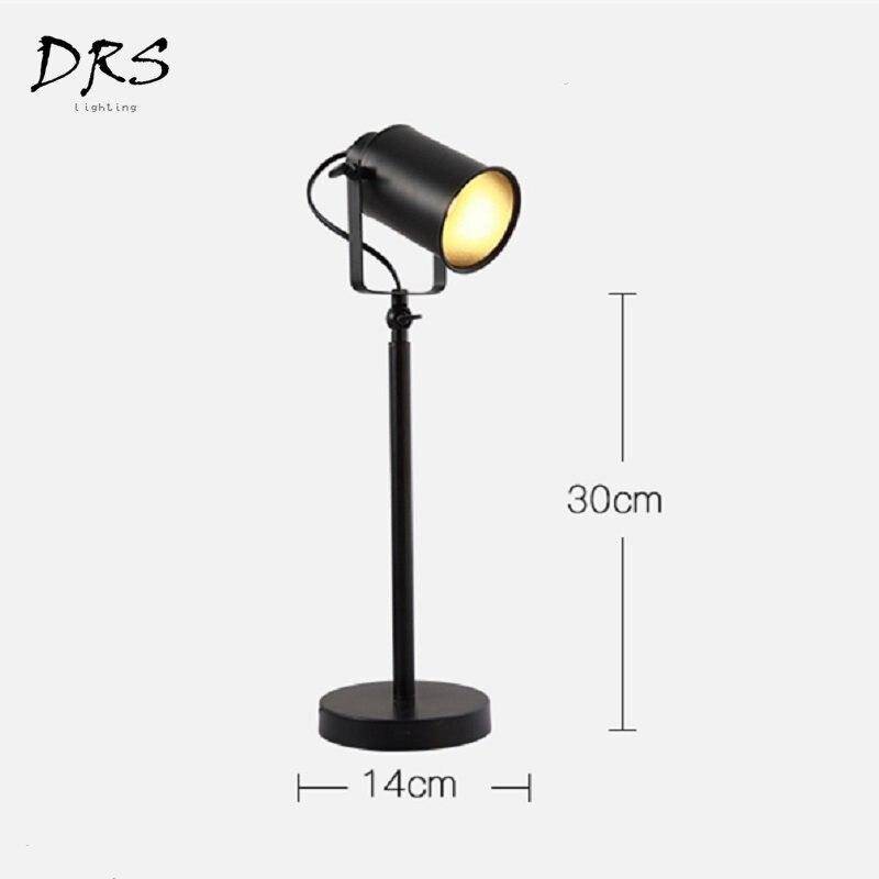 Lampe de bureau LED à spot ajustable - Noir | Marco Lucetti