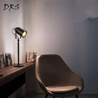 Lampe de bureau LED à spot ajustable - Noir | Marco Lucetti