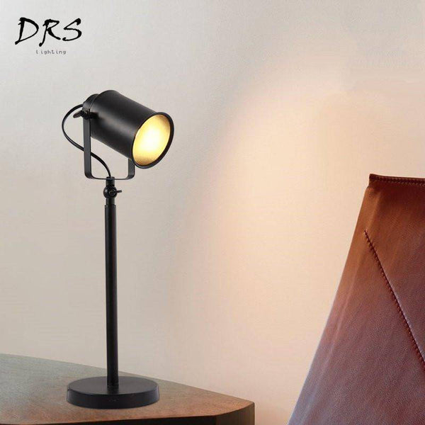 Lampe de bureau LED à spot ajustable - Noir | Marco Lucetti