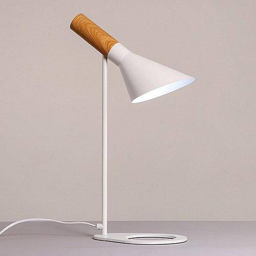 Lampe de bureau LED Ascelina en bois et métal | Marco Lucetti