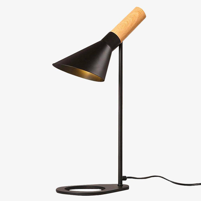 Lampe de bureau LED Ascelina en bois et métal | Marco Lucetti