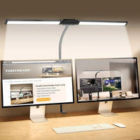 Lampe de bureau LED double tête ajustable en continu avec USB pour éclairer votre espace de travail | Marco Lucetti
