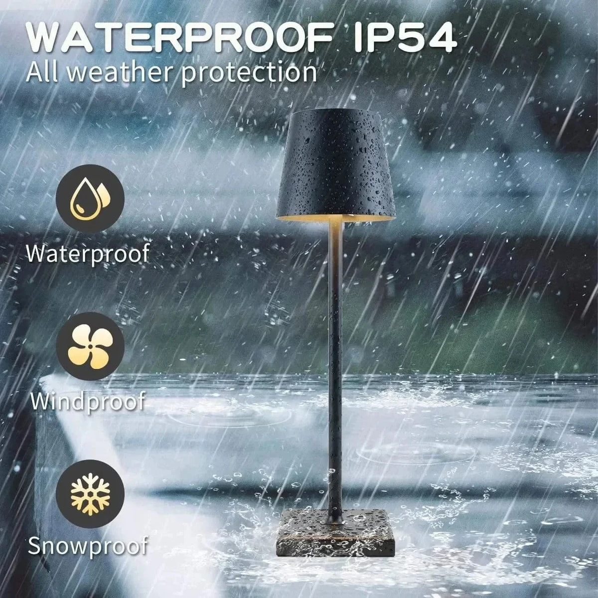 Lampe de bureau LED en alliage d'aluminium - Rechargeable via USB | Marco Lucetti