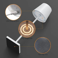 Lampe de bureau LED en alliage d'aluminium - Rechargeable via USB | Marco Lucetti
