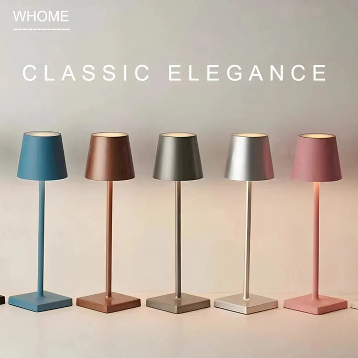 Lampe de bureau LED en alliage d'aluminium - Rechargeable via USB | Marco Lucetti