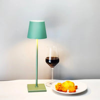 Lampe de bureau LED en alliage d'aluminium - Rechargeable via USB | Marco Lucetti Vert