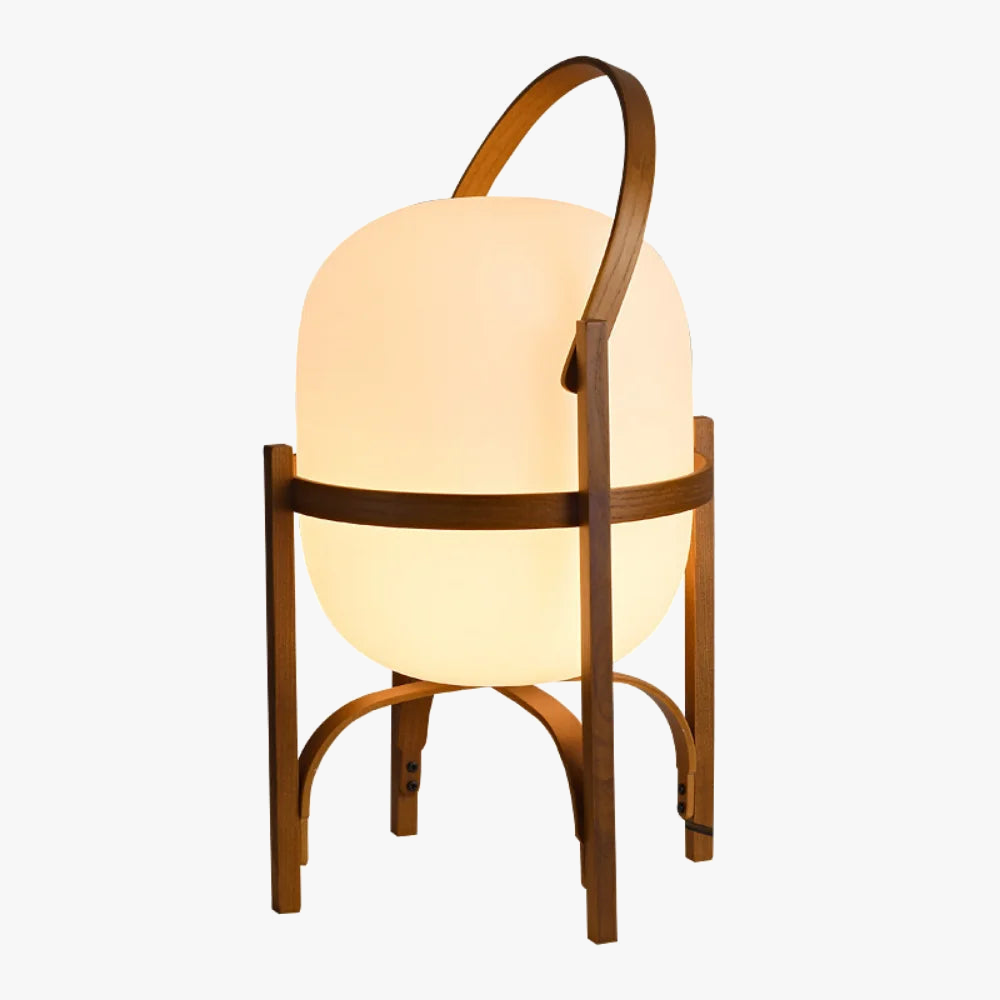 Lampe de bureau LED nordique en bois nordique