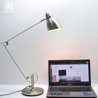 Lampe de bureau LED en métal avec abat-jour rond, style moderne | Marco Lucetti