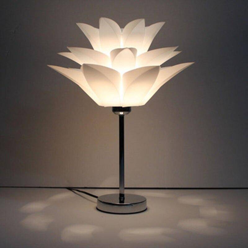 Lampe de bureau LED Fleur de Lotus Blanche | Marco Lucetti