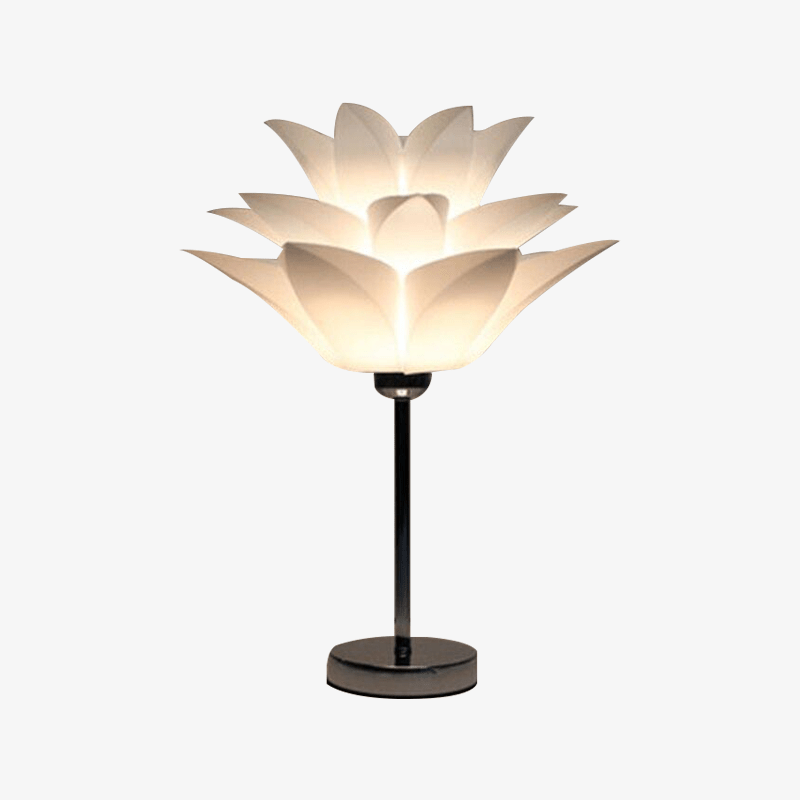 Lampe de bureau LED Fleur de Lotus Blanche | Marco Lucetti