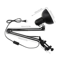 Lampe de bureau LED noire avec pince et bras articulé | Marco Lucetti