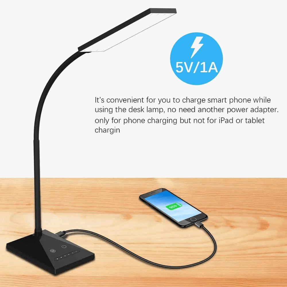 Lampe de bureau LED tactile à intensité variable FlexiTouch | Marco Lucetti