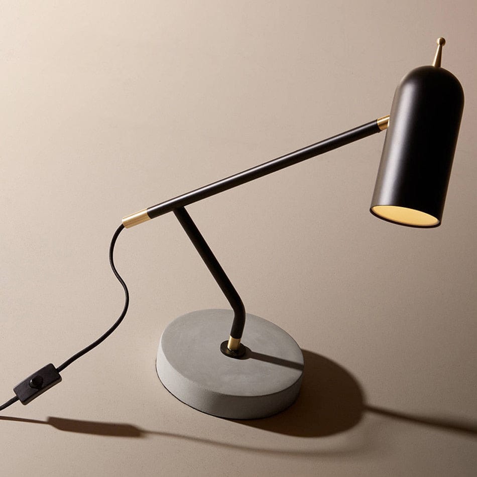 Lampe de bureau LED Tekna - Style industriel en noir | Marco Lucetti