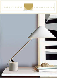 Lampe de bureau Luxe blanc. | Marco Lucetti