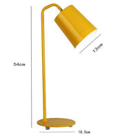 Lampe de Bureau Moderne LED - Abat-Jour Métallique Coloré | Marco Lucetti Jaune