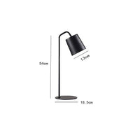 Lampe de Bureau Moderne LED - Abat-Jour Métallique Coloré | Marco Lucetti Noir