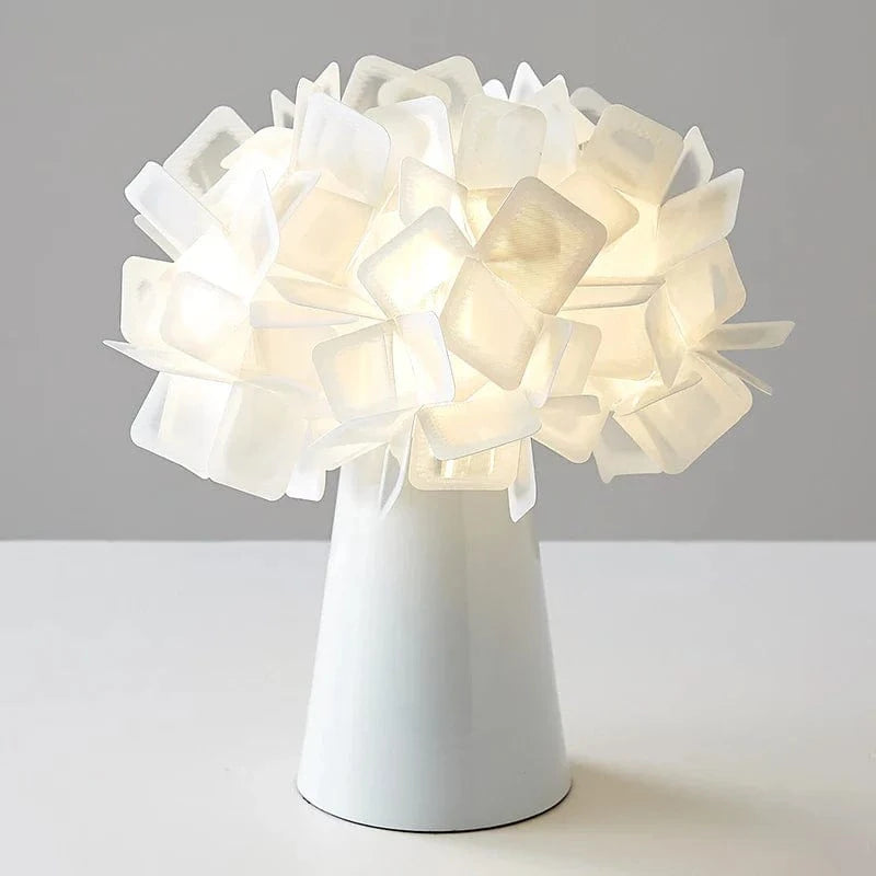 Lampe de bureau moderne Slamp Clizia en plastique PVC - FleurgetView | Marco Lucetti BLANC