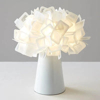 Lampe de bureau moderne Slamp Clizia en plastique PVC - FleurgetView | Marco Lucetti BLANC