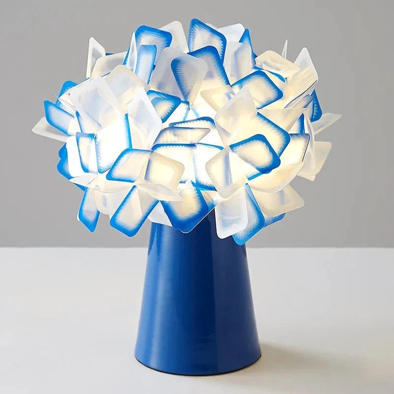 Lampe de bureau moderne Slamp Clizia en plastique PVC - FleurgetView | Marco Lucetti Bleu