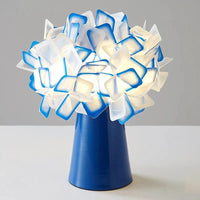 Lampe de bureau moderne Slamp Clizia en plastique PVC - FleurgetView | Marco Lucetti Bleu