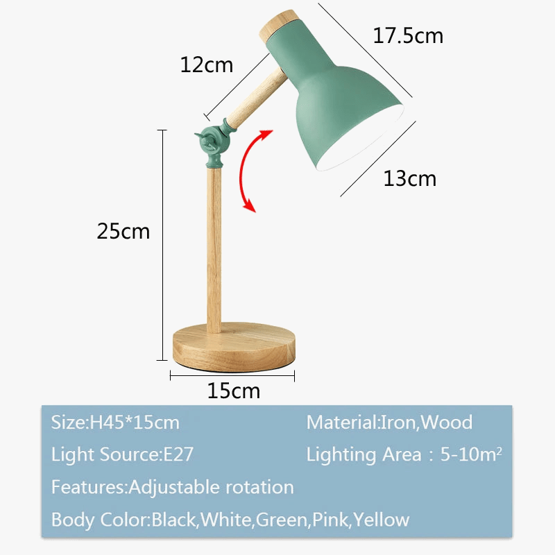 Lampe de bureau nordique intelligente pour lecture et protection oculaire | Marco Lucetti