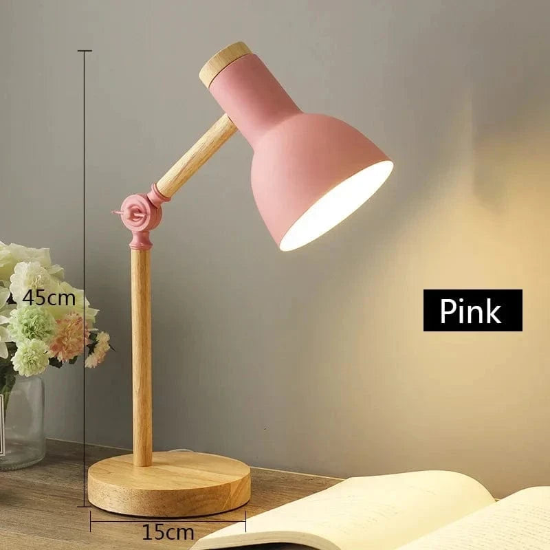 Lampe de bureau nordique intelligente pour lecture et protection oculaire | Marco Lucetti Rose / Prise UE