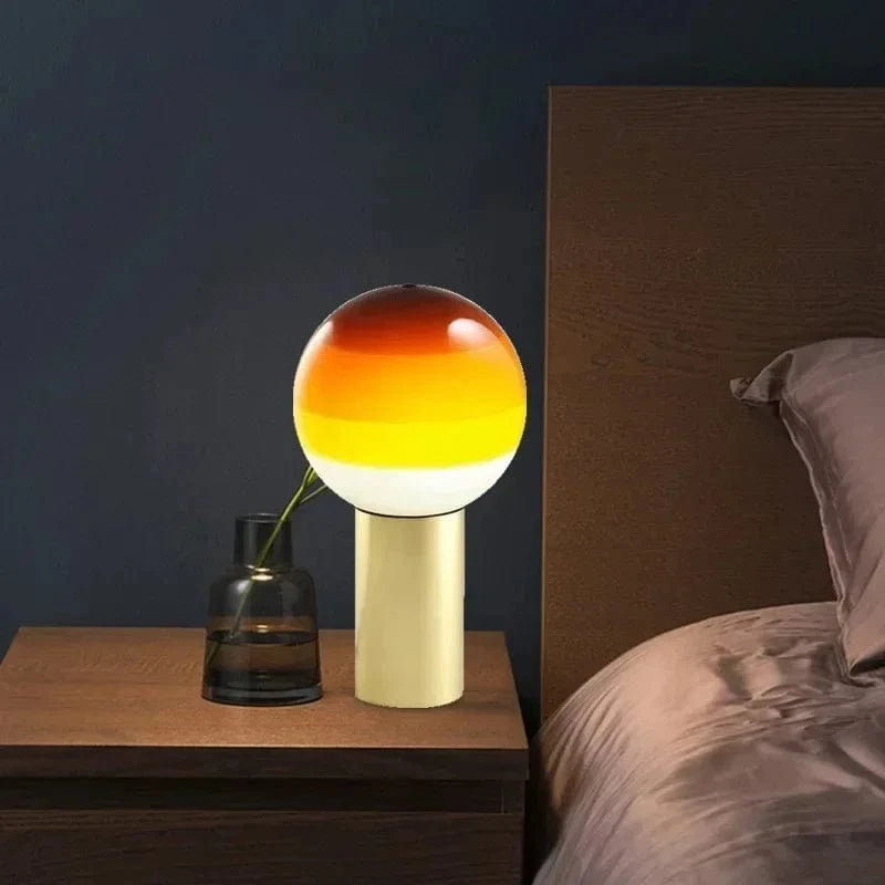 Lampe de bureau nordique LED en verre pour hôtellerie-restauration | Marco Lucetti