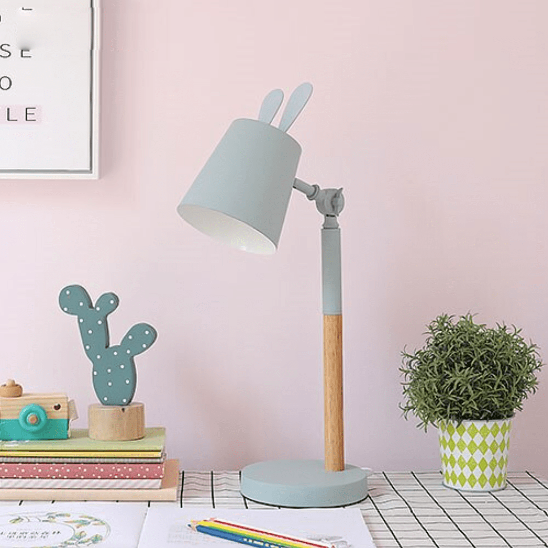 Lampe de bureau ou chevet colorée Rabbit | Marco Lucetti Gris