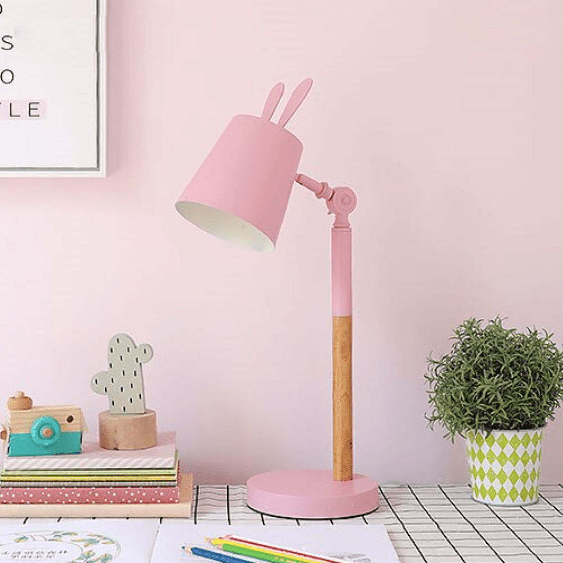 Lampe de bureau ou chevet colorée Rabbit | Marco Lucetti Rose