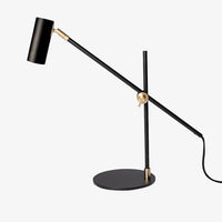 Lampe de bureau Retro Spot Tube Orientable | Marco Lucetti Noir