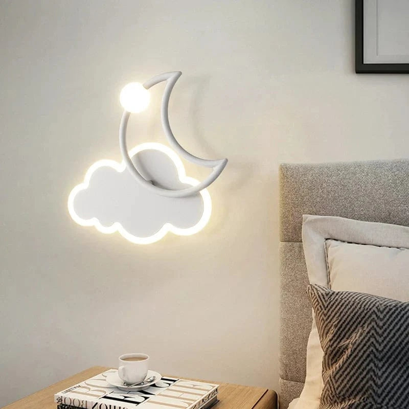 Lampe de chambre d'enfants creatif - Nuage Lune LED | Marco Lucetti