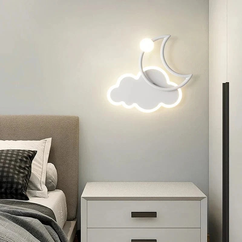 Lampe de chambre d'enfants creatif - Nuage Lune LED | Marco Lucetti