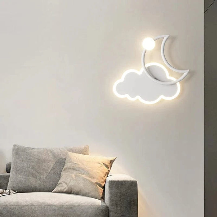 Lampe de chambre d'enfants creatif - Nuage Lune LED | Marco Lucetti